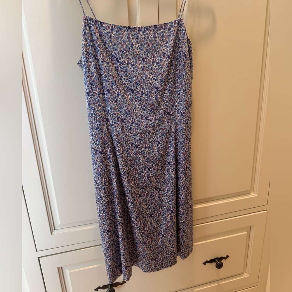 Lance Karesh Floral Silk Mini Dress